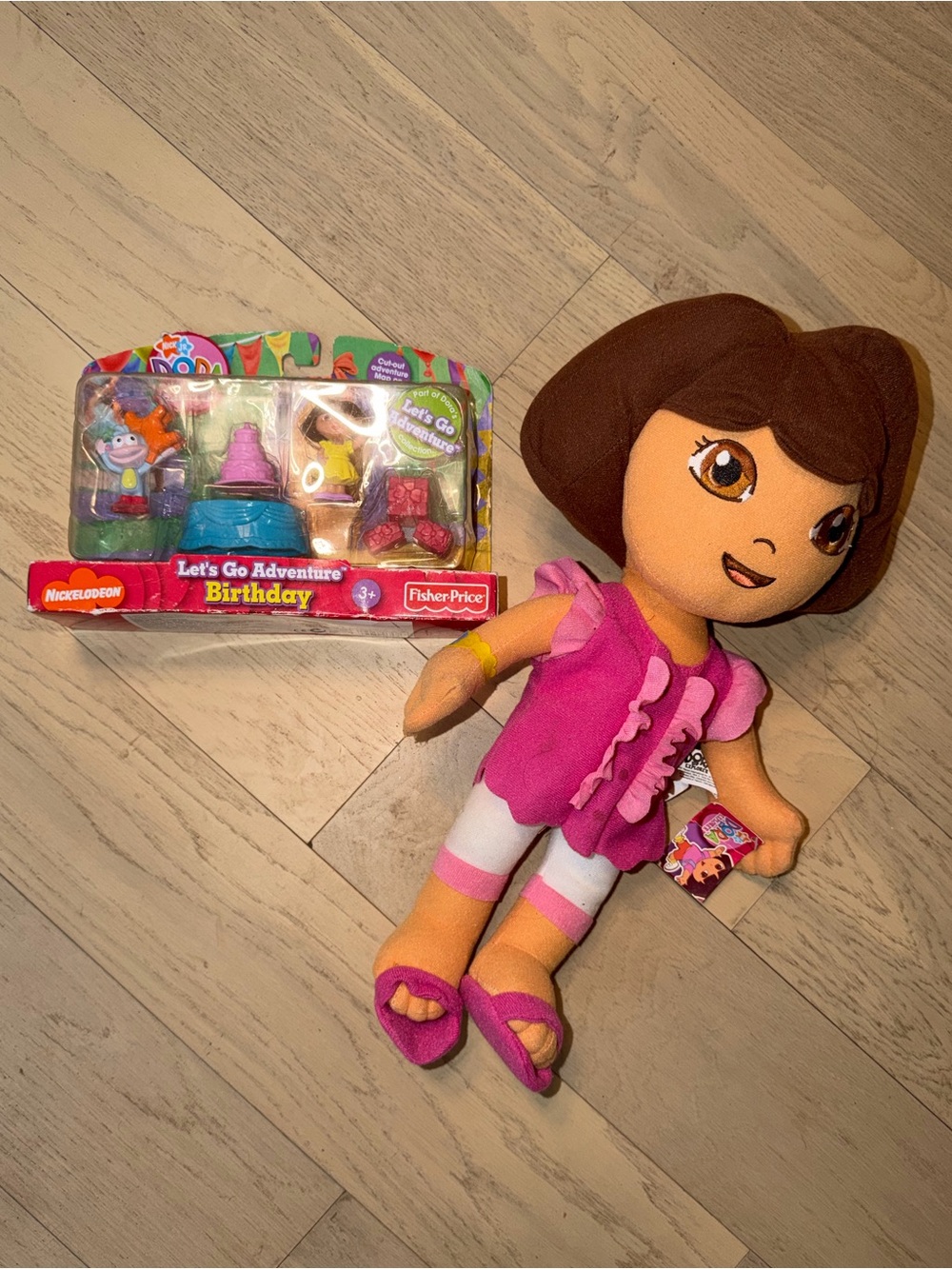 Nickelodeon Plush Doll in Pink, White and Brown Outfit